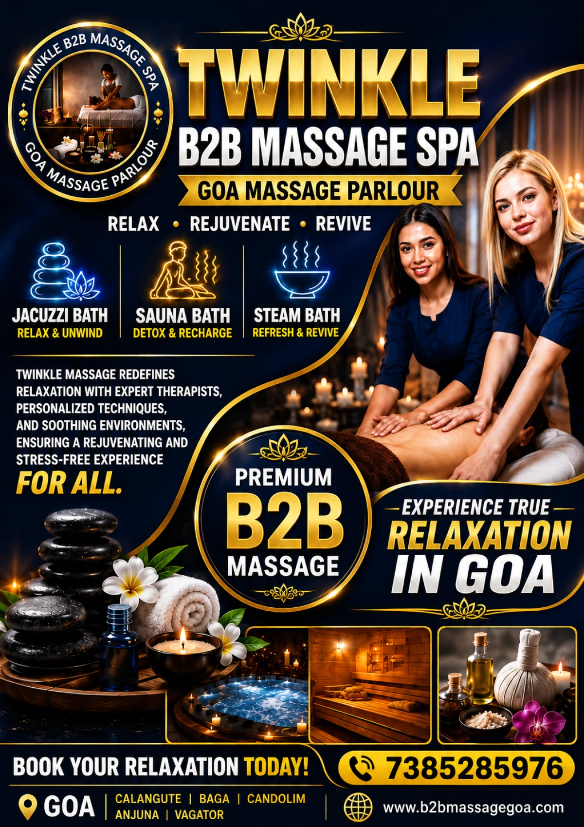 Twinkle B2B Massage Spa - Erotic massage in Goa