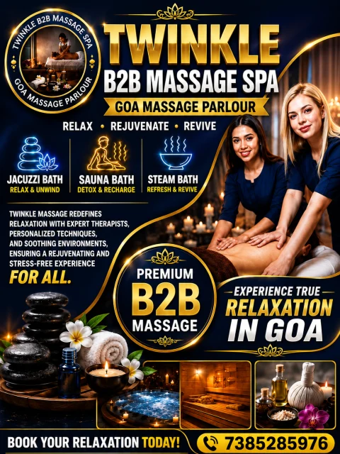 Twinkle B2B Massage Spa, anúncio de massagem nu em Goa