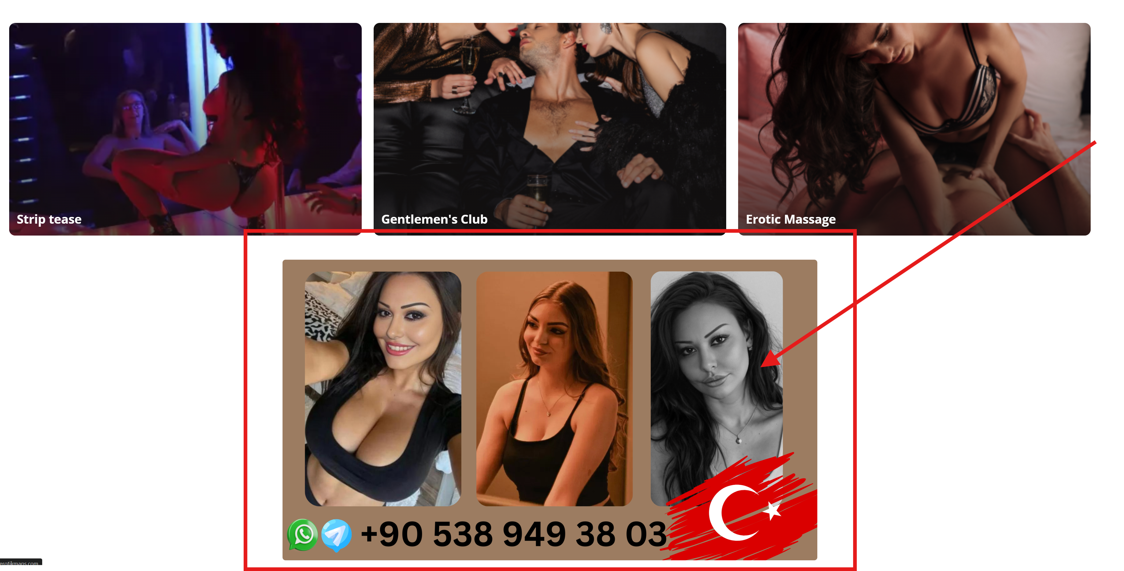 Banner advertisement example on desktop