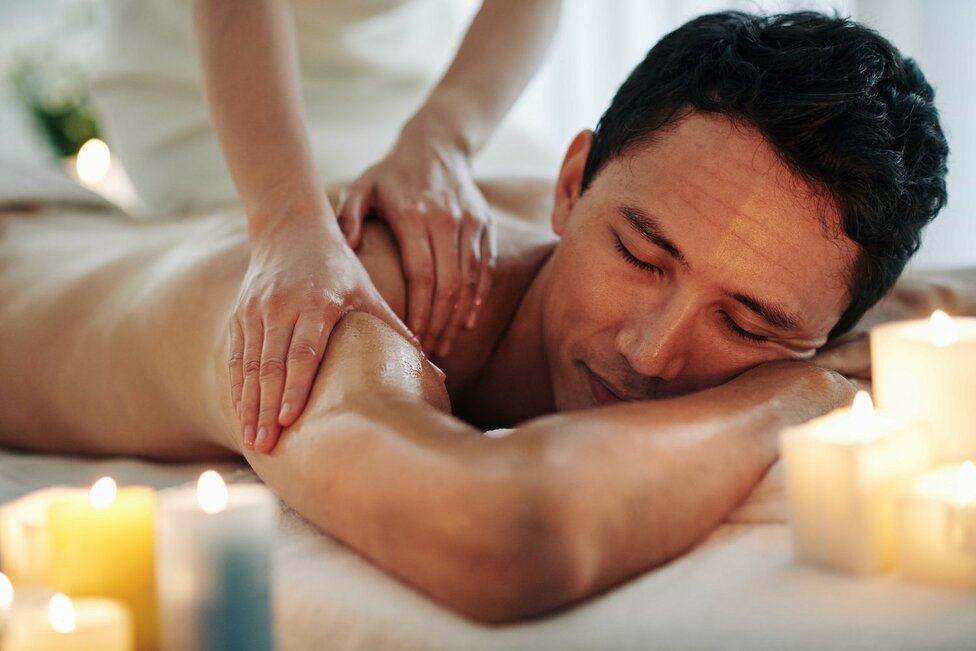 Erotic massage GIF — orange massage